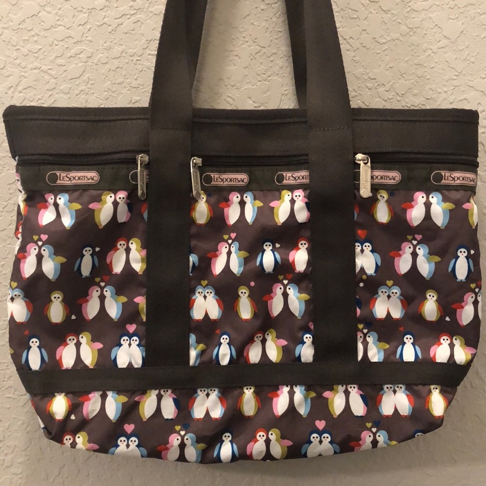Lesportsac Shoulder Tote Penguins EUC